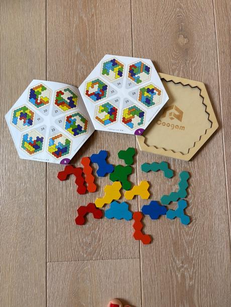 Logicke drevene puzzle coogam, 