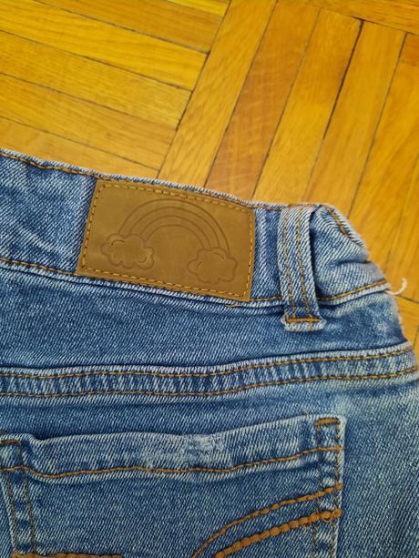 Dievčenské riflové šortky, kik,140