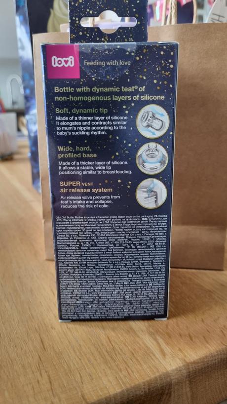 Dojčenská fľaša lovi stardust 120 ml blue, lovi