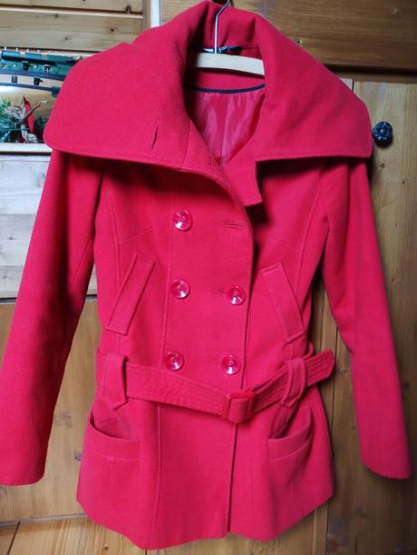 Červený kabát f &f, f&f,xs