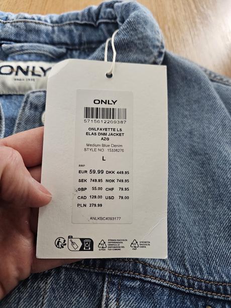 Džínsova bomber bunda, only,l