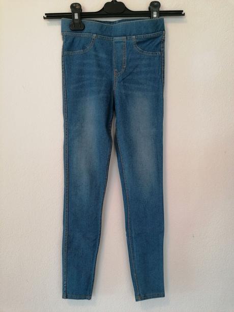 Nenosené džeginy pre 9_10r, h&m,140