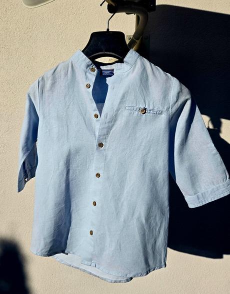 Chlapčenská bledomodrá košeľa, coccodrillo,140