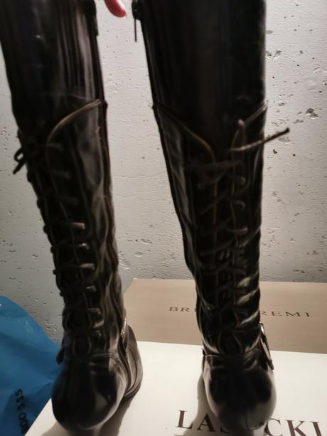 Kožene čižmičky na chudšiu nohu, 38