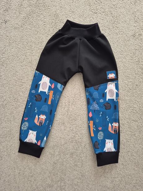 Softshellove nohavice s reflexnymi prvkami, 104 / 110 / 116