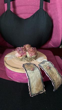 Vintage dekorácia s ružami, 