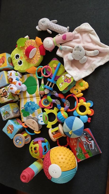 Balik hraciek, hrkalky, plysove, latkove, na rozvo, 