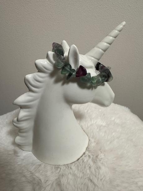 Ručne vyrábaný náramok fluorit so zámerom pre vás, 