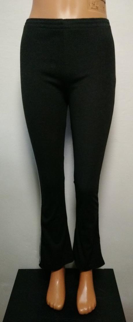 Dámske tmavo sivé tepláky, green leaf, s