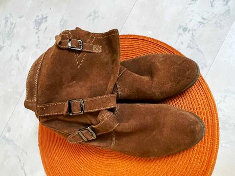 Semišové kožené čižmy, 37