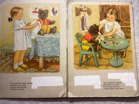 Retro staré leporelo môj macík rázusová martákova,