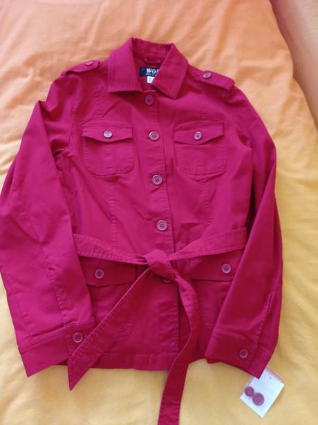 Červená nepodsita bundička 38, 38