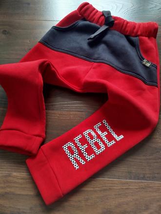 Tepláky 1x oblečené, rebel kids,104