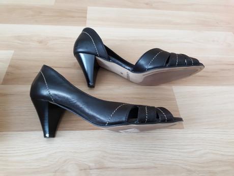 Kožené lodičky otvorené lasocki v.38, lasocki,38