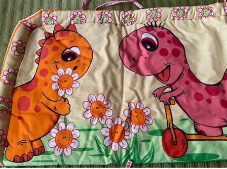 Hniezdo do detskej postieľky dino, šírka (cm): 35,dĺžka (cm): 170