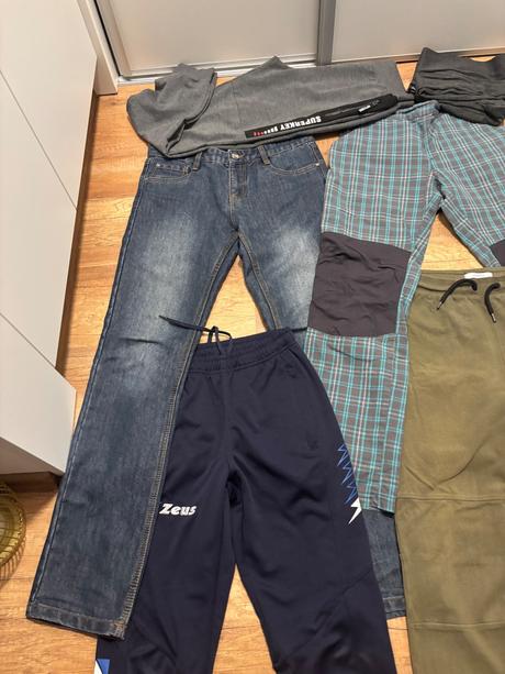 Balík nohavice, rifle tepláky 158/164, 164