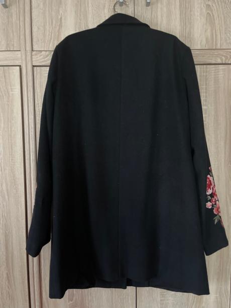 Flísový dámsky kabát s výšivkou, bonprix,40