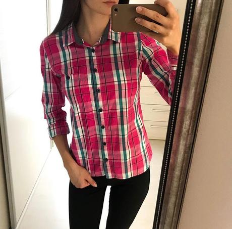 Károvaná košeľa cropp, s