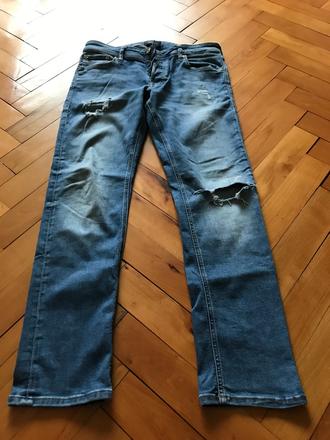 Pánske rifľové nohavice jack & jones - slim/glenn, 34