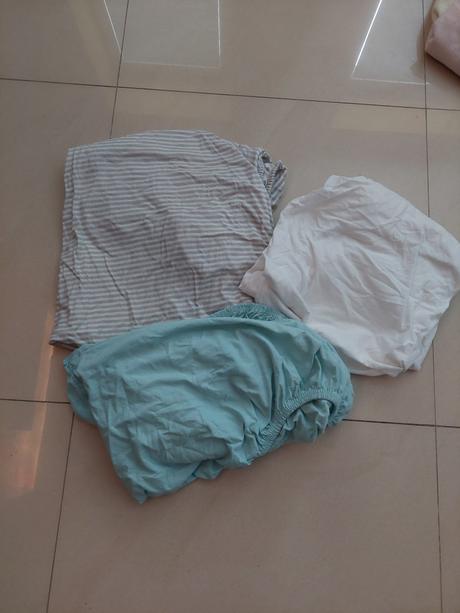 Biela plachta do detskej postielky, šírka (cm): 60,dĺžka (cm): 120