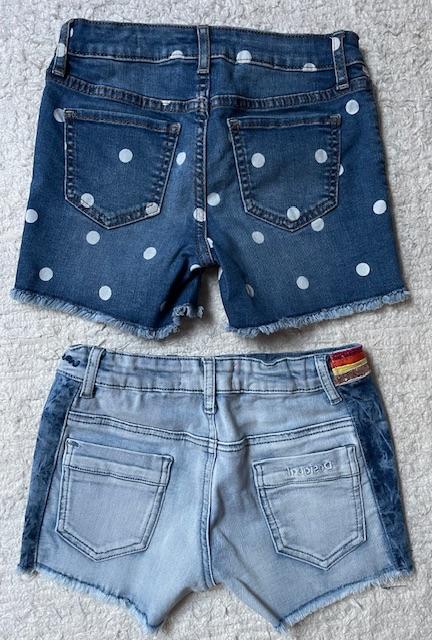 2 riflové šortky desigual a gap, desigual,122