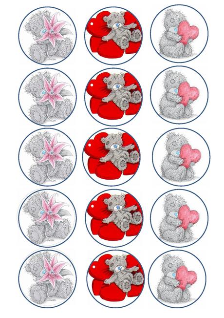 Jedle obrazky na muffiny, 