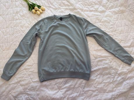 Štýlová modro-šedá mikina, new yorker,s