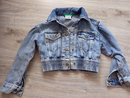 Dievčenska riflovka, benetton,128