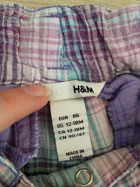 Kraťasy, h&m,86