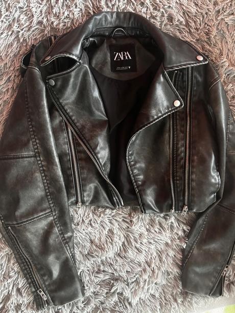Kožená bunda zara, zara,xs