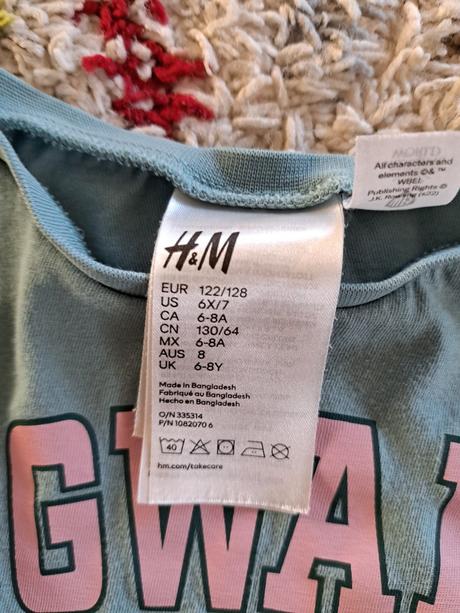 Harry potter pyzamo, h&m,122