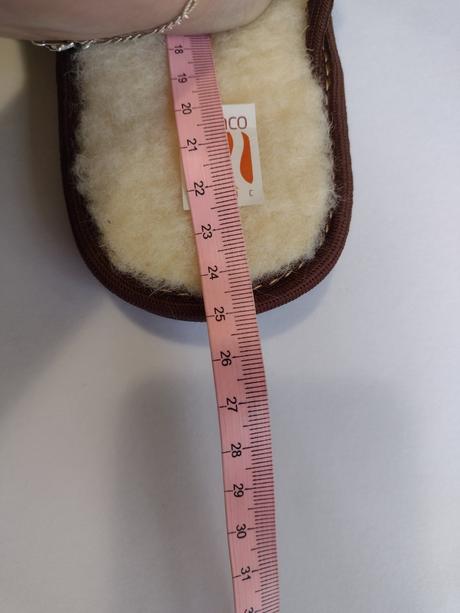 Zateplené papuče s ovčou vlnou, 38