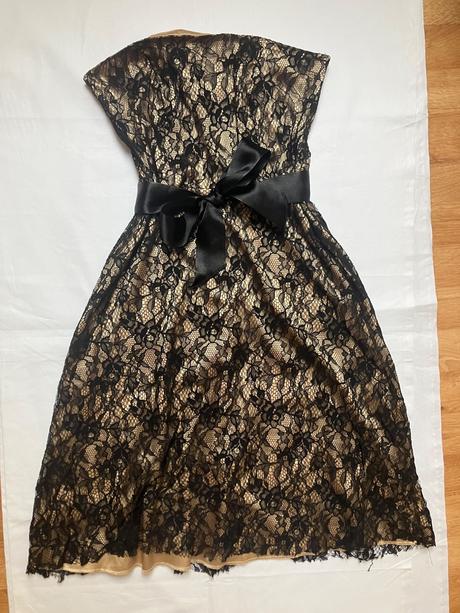 Dámske čipkované midi šaty so stuhou, orsay,l