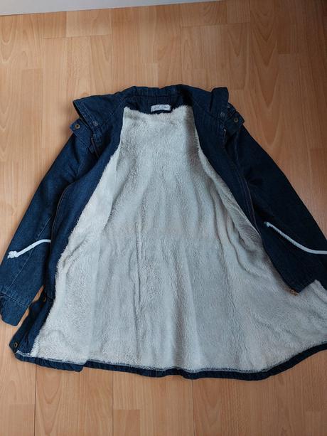 Rifľová bundička s kožušinkou, xs