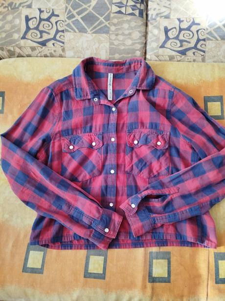 Károvana košeľa, stradivarius,s