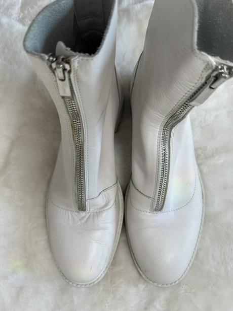 Biele mäkučké kožené workery zn. zara, zara,39