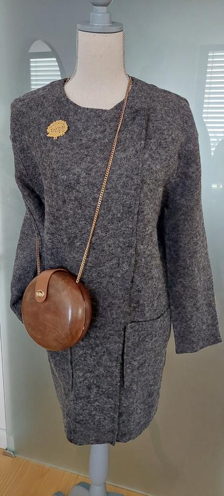 Benetton vlnený kabát, benetton,l