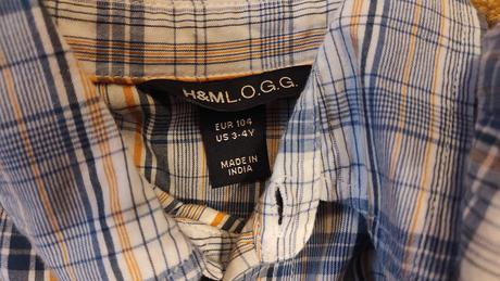 Kosele kratky rukav 2 ks. velkost 3-4 roky, h&m,104