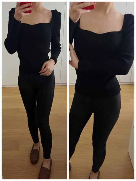 Zaujímavý štruktúrovaný top s oblým výstrihom, s