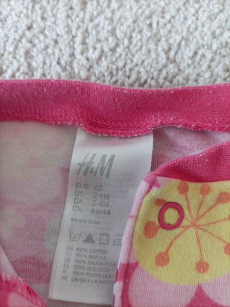 Overal pyzamko, h&m,62