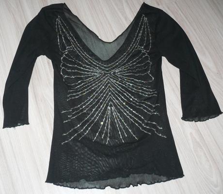 Priesvitné tričko- slávnostny top, m