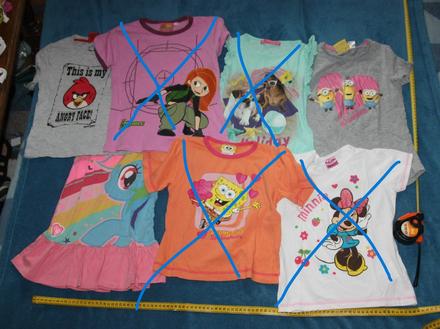 3x tricko 110/116, 110