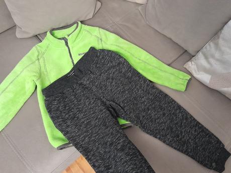 Mikina teplá 110/116+ tepláky hrube top stav, decathlon,110
