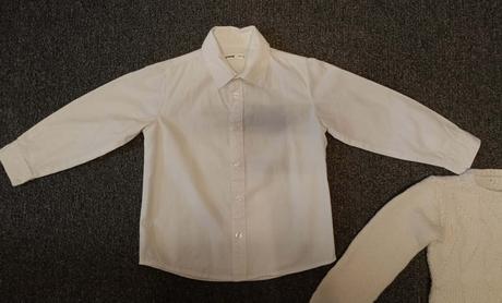 Chlapčenský pulóver + košeľa + motýlik veľ. 104, 104–116