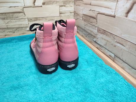 Vans 36 - dámske kožené ružové zateplené topánky, vans,36