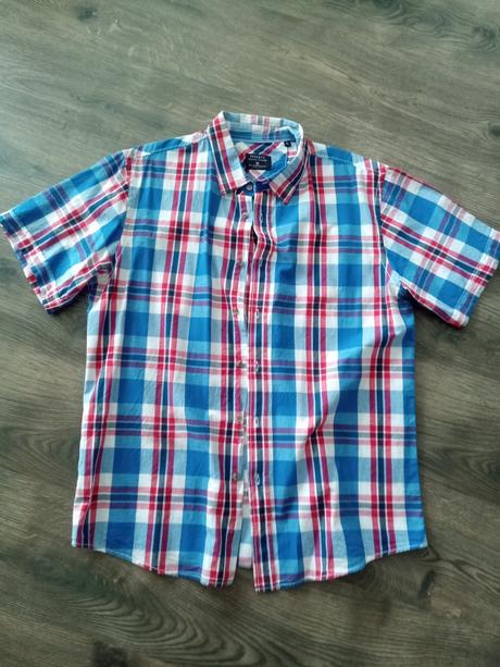 Pánska košeľa peckott s krátkymi rukávmi, xl