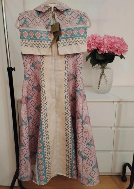 Luxusné dizajnové áčkové šaty amelia couture, m