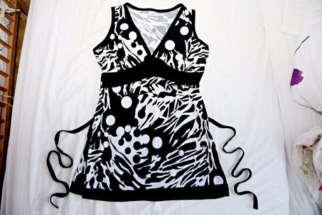 Predĺžený top- tričko, s