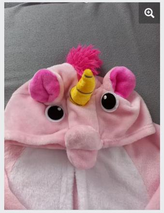 Teplý overal/pyžamo jednorožec, 122