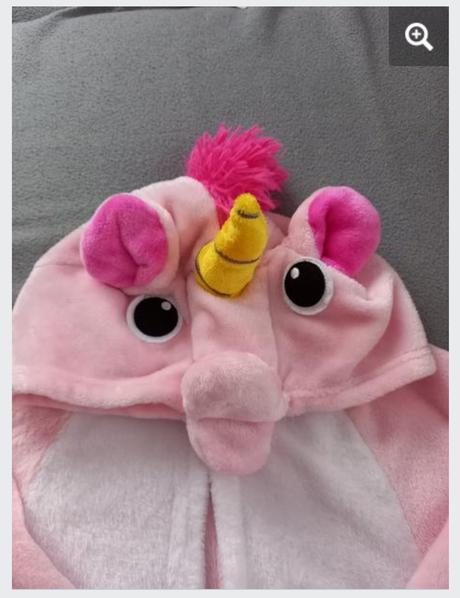 Teplý overal/pyžamo jednorožec, 122